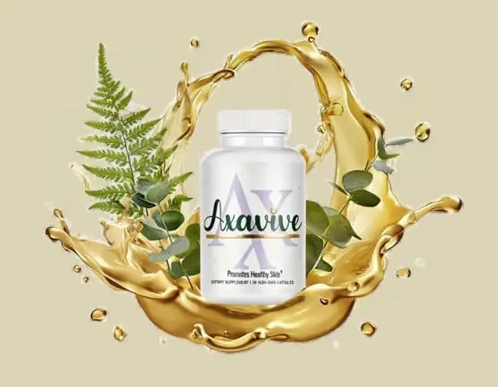 Axavive one bottle with ingredients